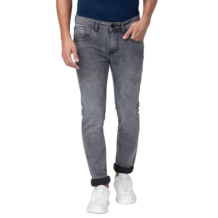 Grey Skinny Fit Denim for Men