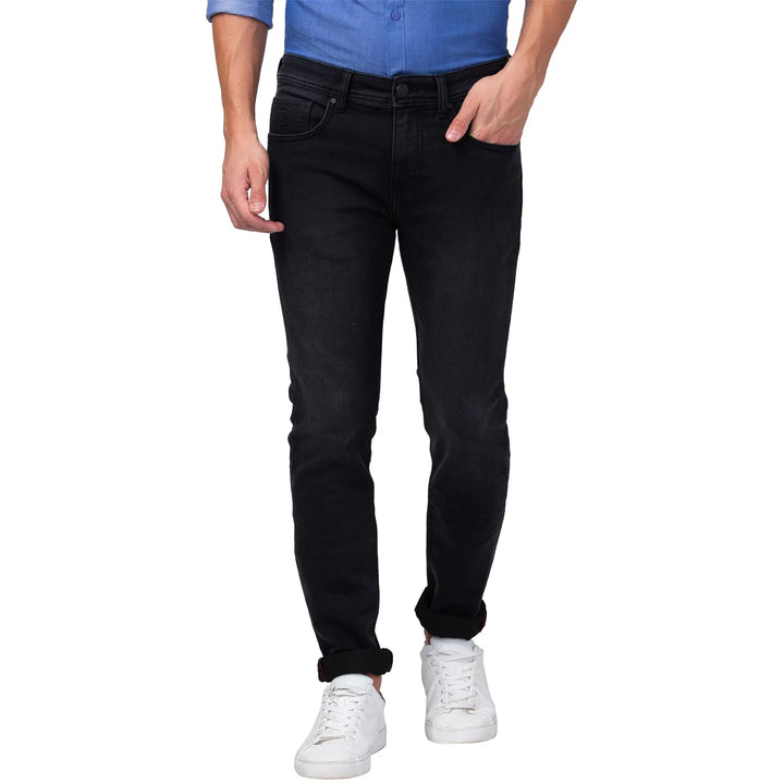 Black Skinny Fit Denim for Men