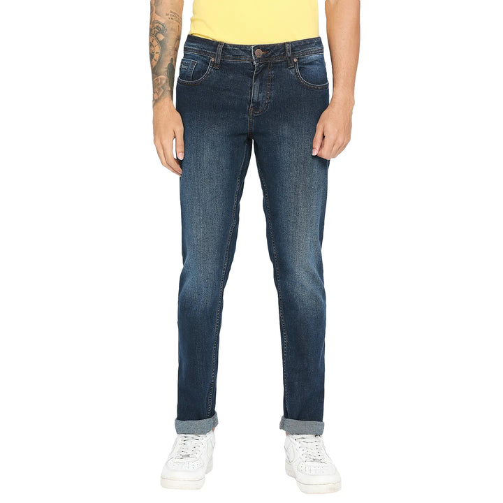 Black Slim Fit Denim for Men