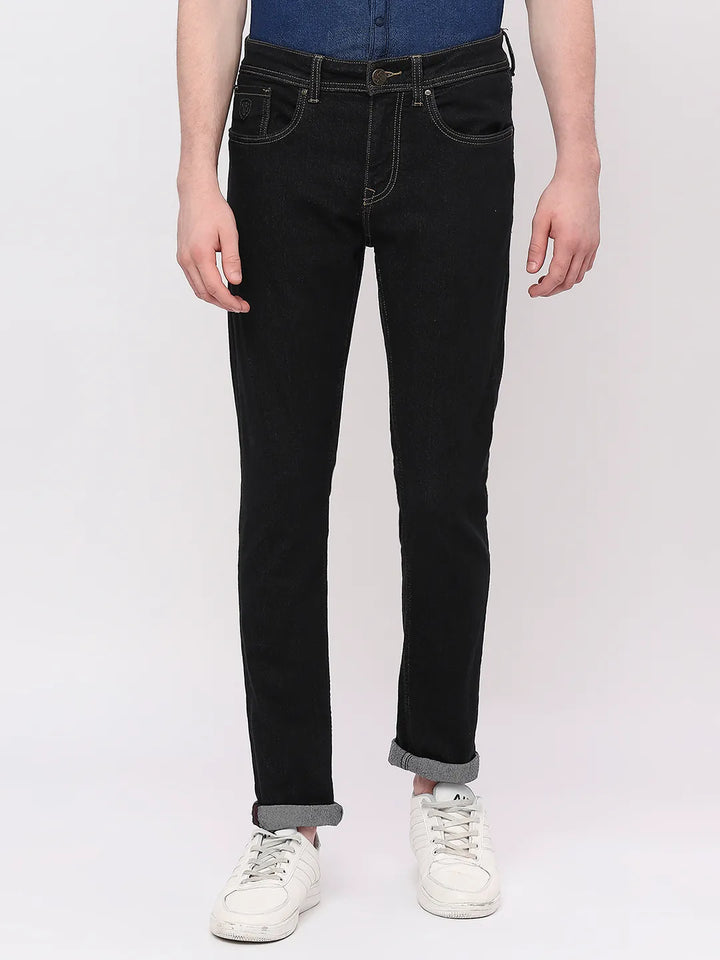 Blue Slim Fit Denim for Men