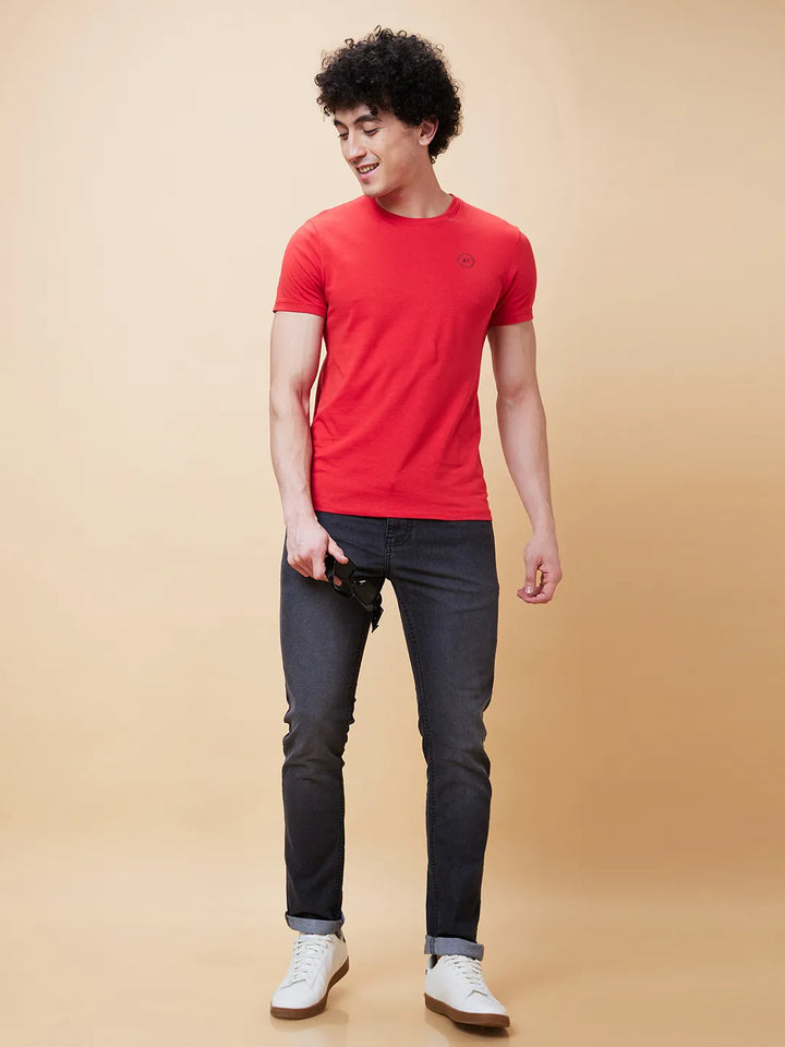 Black Slim Fit Denim for Men