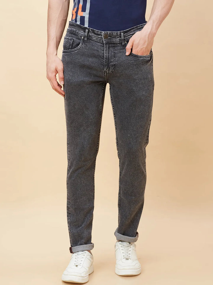 Black Slim Fit Denim for Men