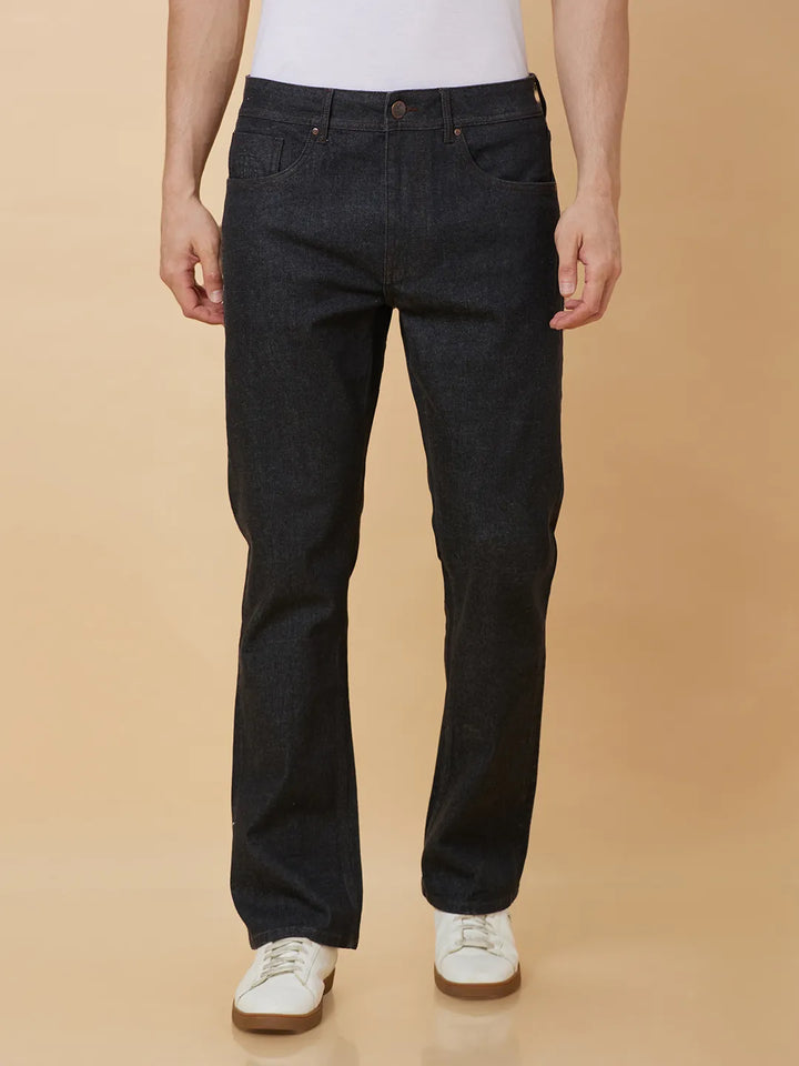 Black Berylium-Boot Cut Fit Denims for Men by Being Human Clothing