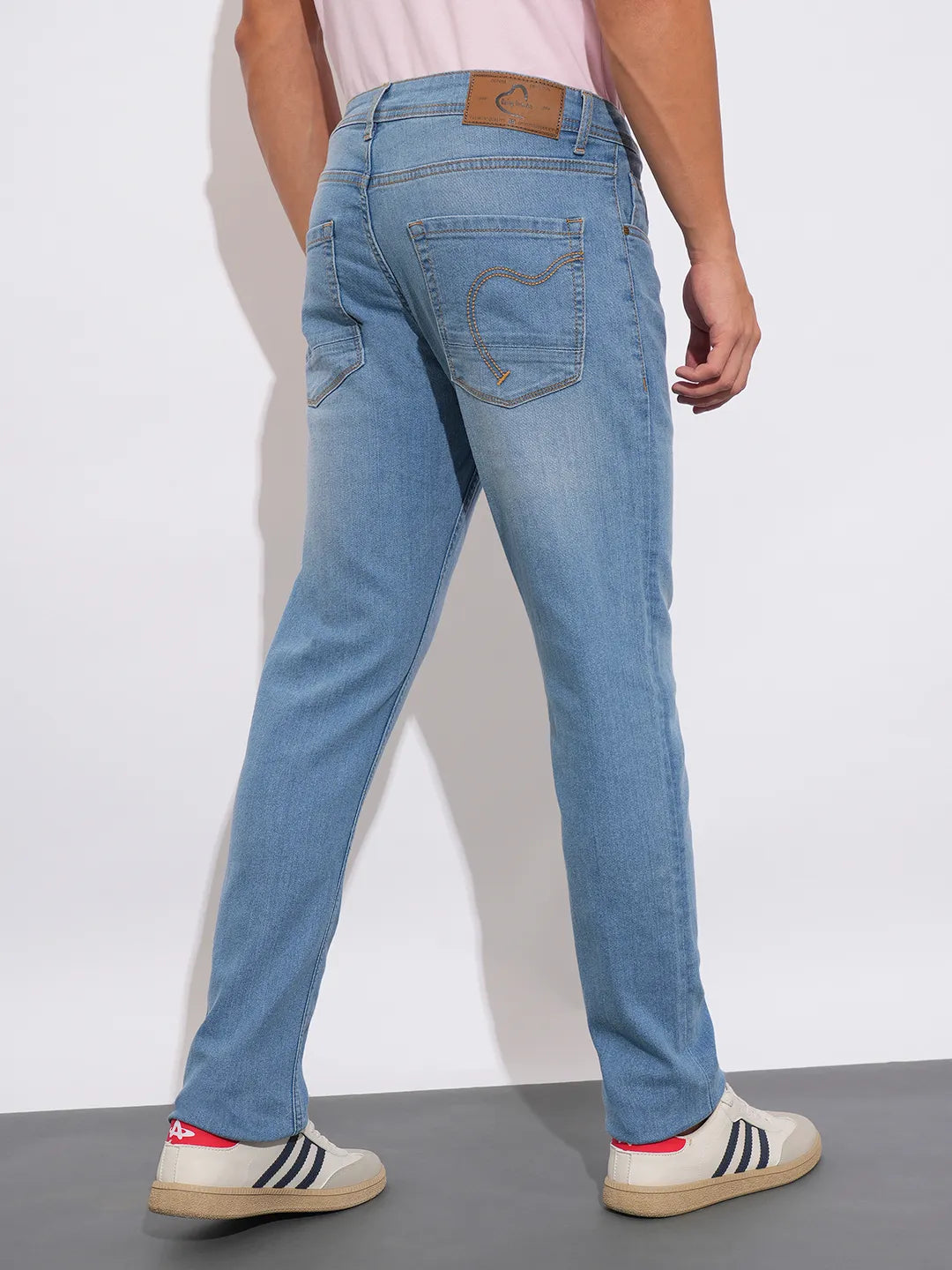 Being Human Clothing Mens-Bottom Denim Light Tone