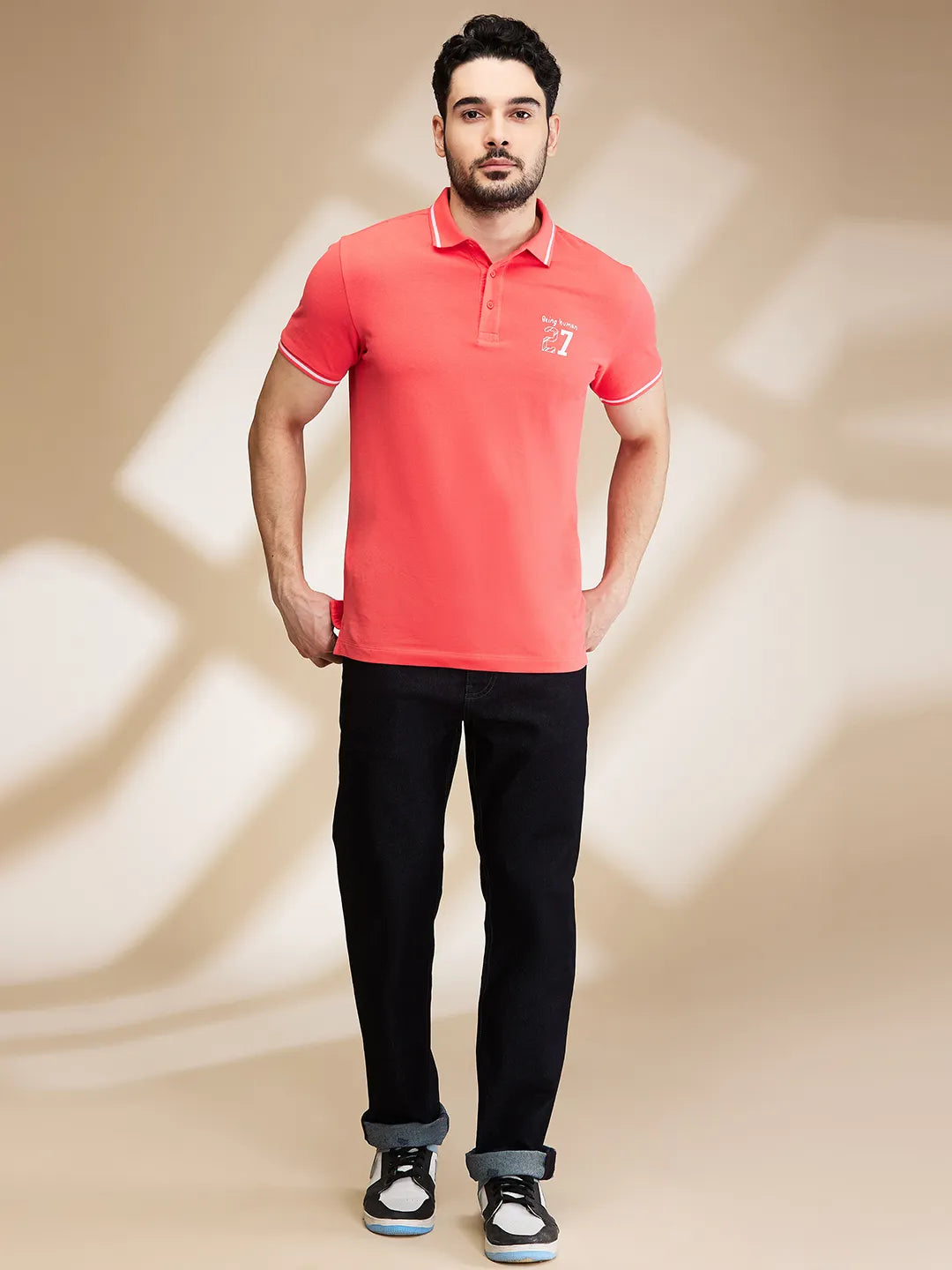 Being Human Clothing Mens-Bottom Denim Dark Tone