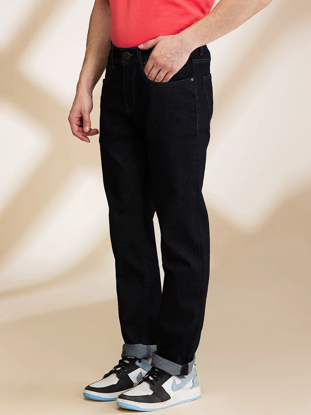 Being Human Clothing Mens-Bottom Denim Dark Tone