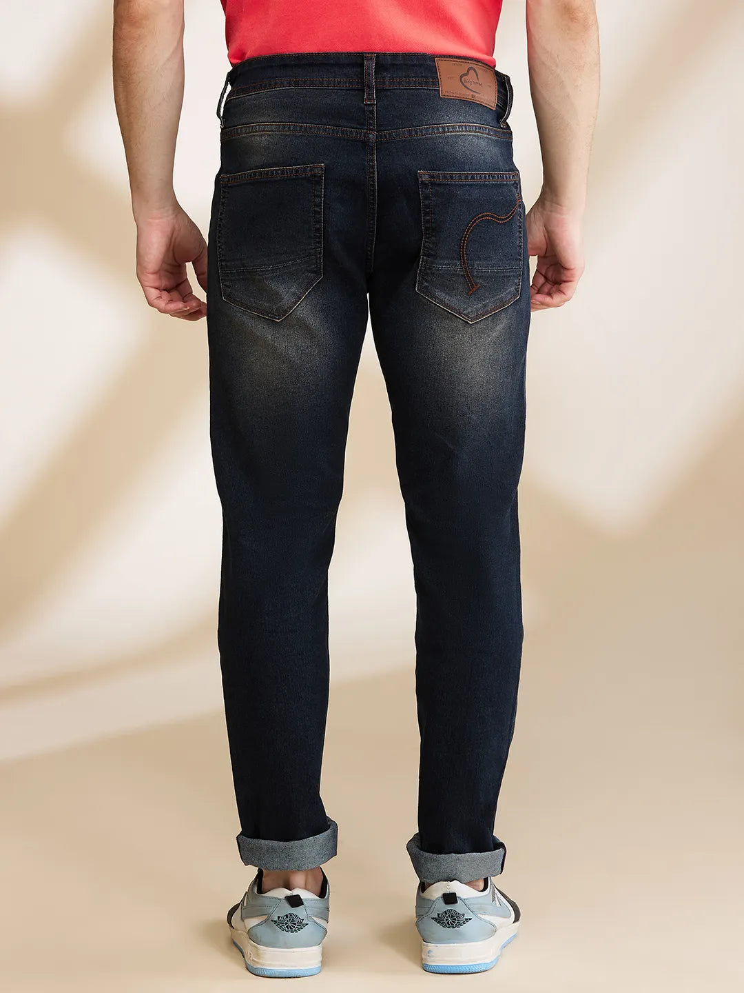 Being Human Clothing Mens-Bottom Denim Dark Tone