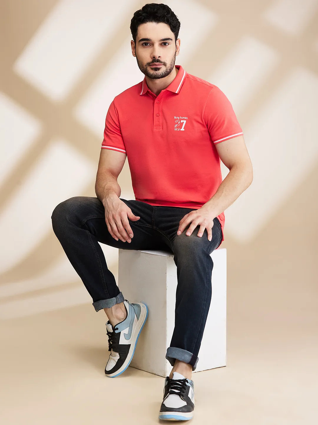 Being Human Clothing Mens-Bottom Denim Dark Tone