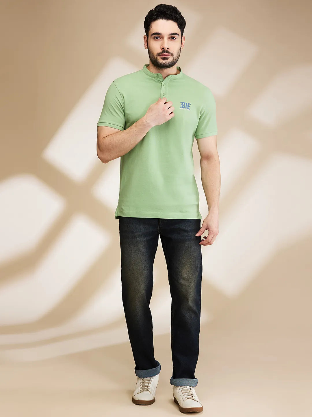 Being Human Clothing Mens-Bottom Denim Dark Tone