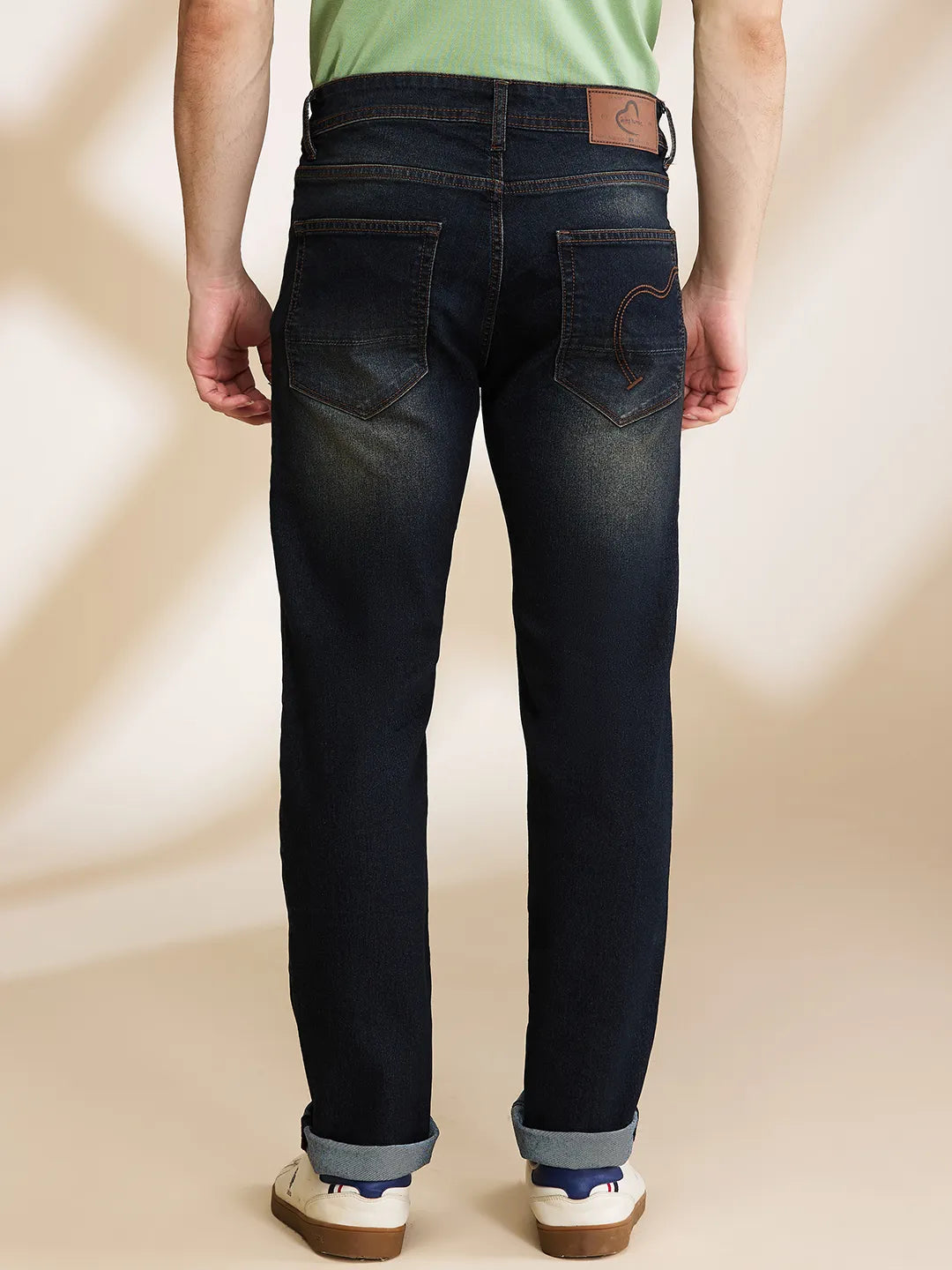 Being Human Clothing Mens-Bottom Denim Dark Tone