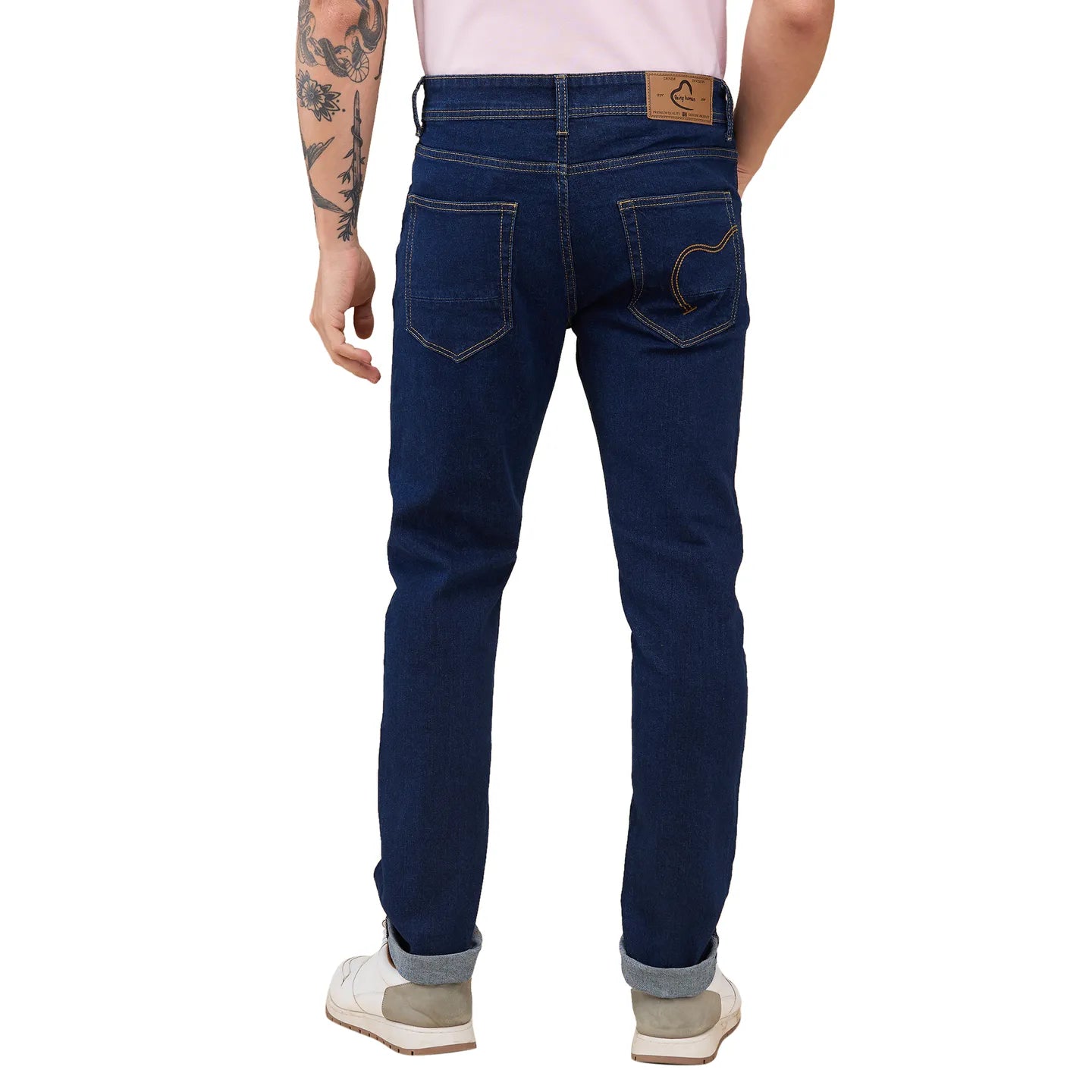 Blue Slim Fit Men's Denims by Being Human Clothing