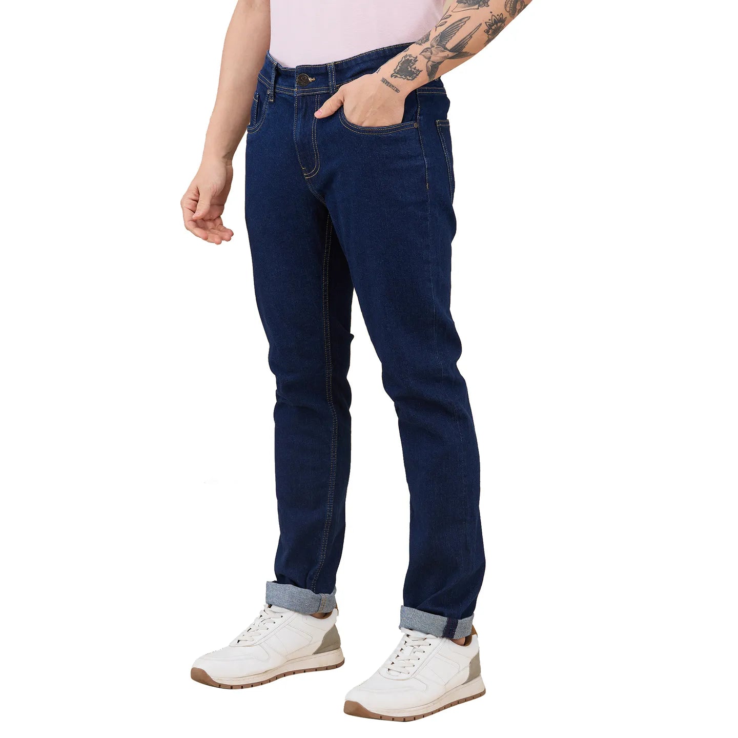 Blue Slim Fit Men's Denims by Being Human Clothing