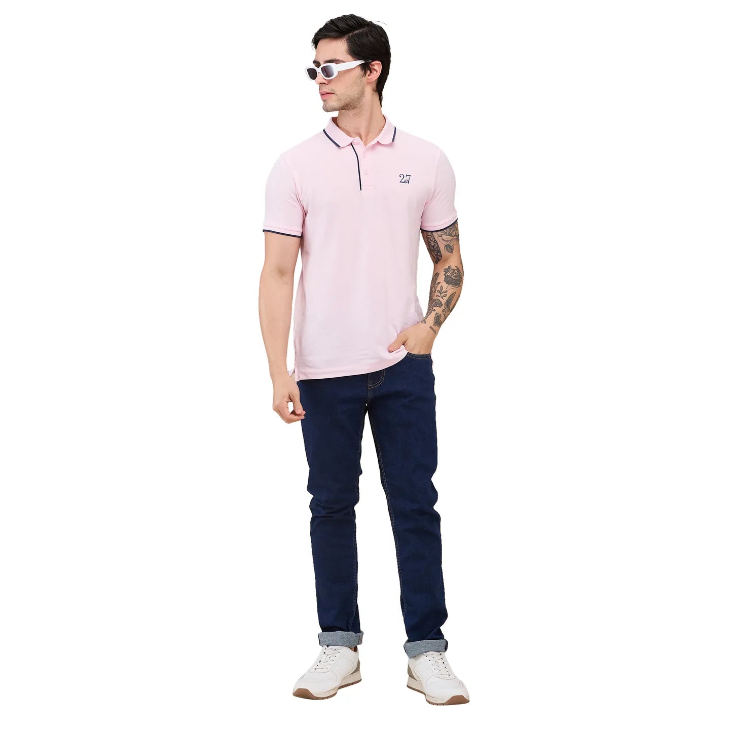 Blue Slim Fit Men's Denims by Being Human Clothing