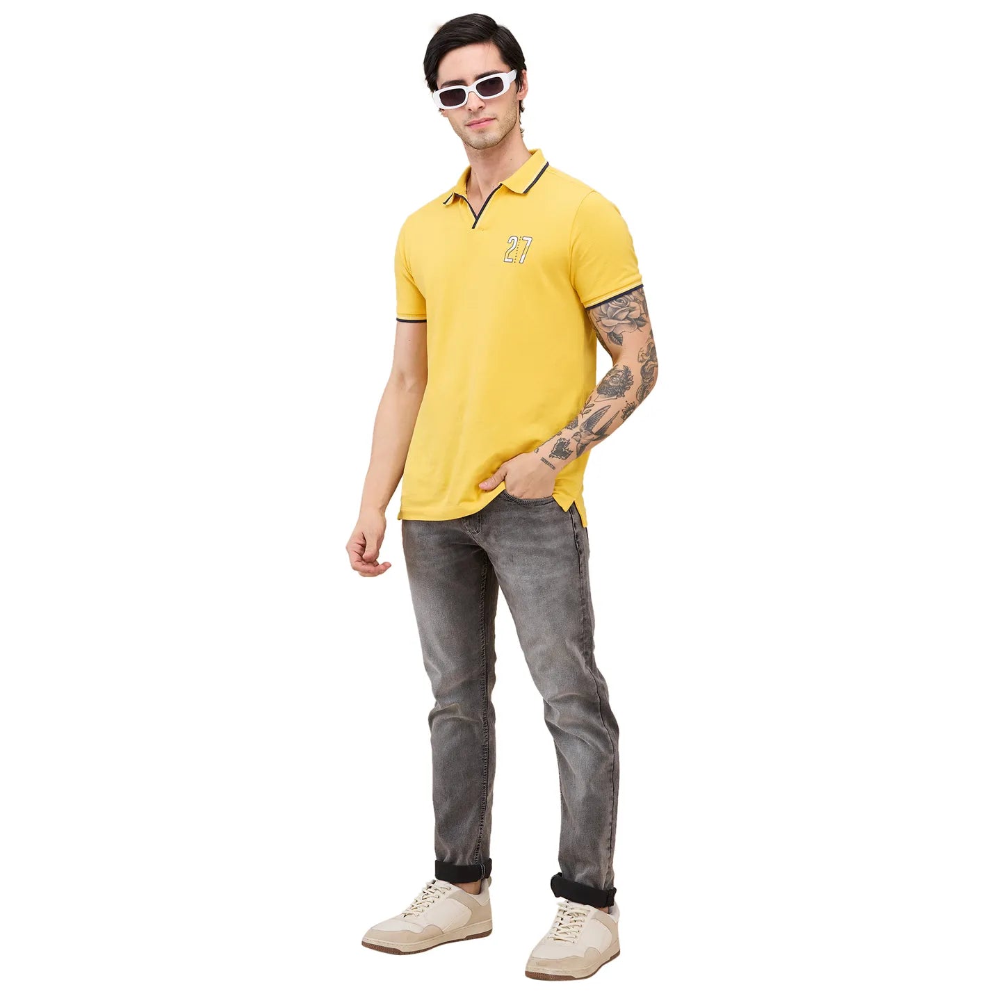 Grey Slim Fit Men's Denims by Being Human Clothing