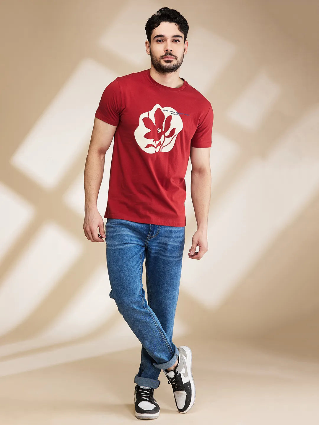 Being Human Clothing Mens-Bottom Denim Light Tone