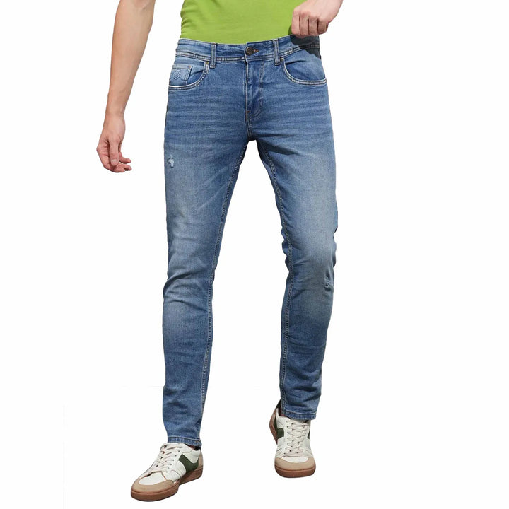 Blue Slim Fit  Denim for Men by Being Human Clothing