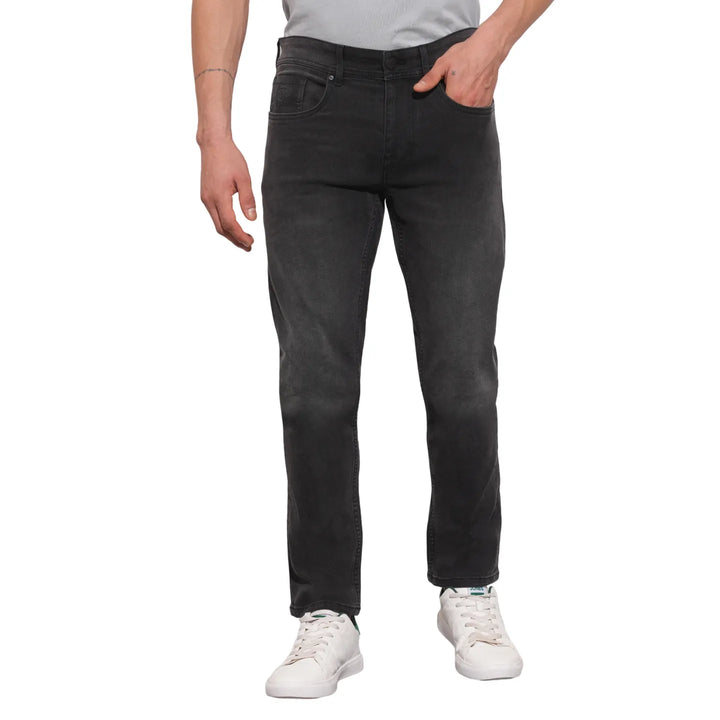 Grey Neon-Slim Fit Denims for Men by Being Human Clothing