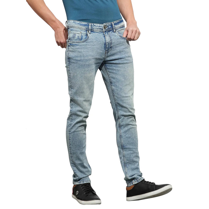 Blue Slim Fit  Denims for Men by Being Human Clothing