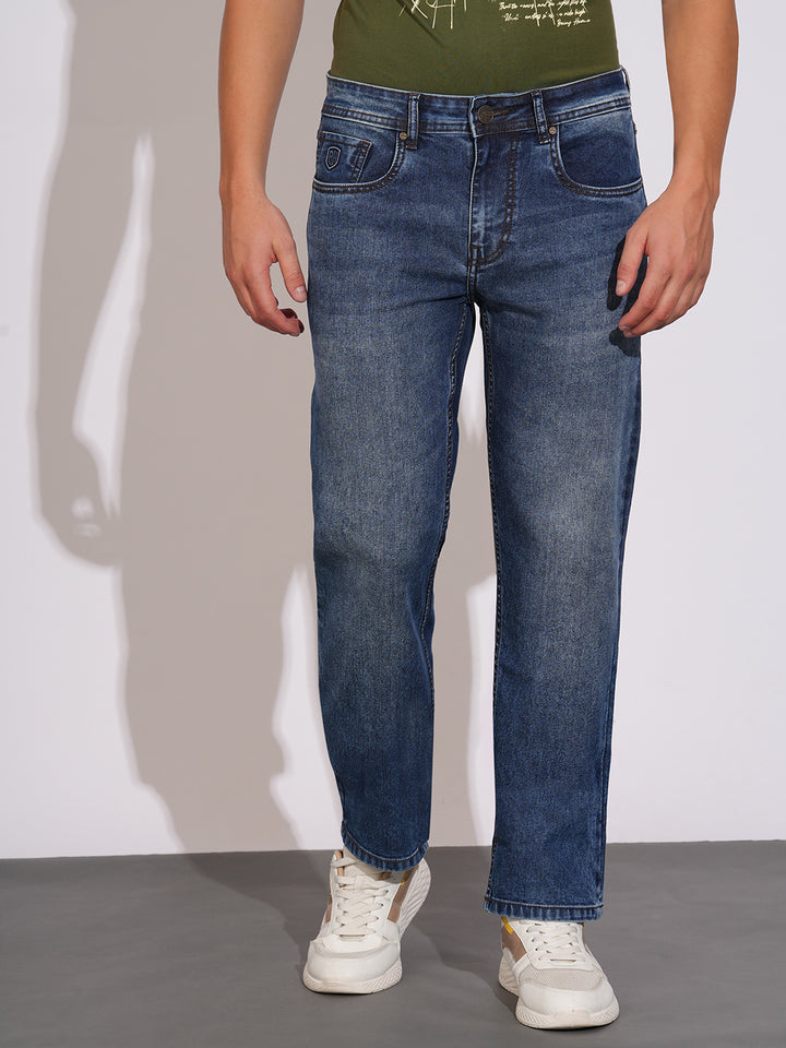 Mid Tone Slim Fit Denims for Men by Being Human Clothing