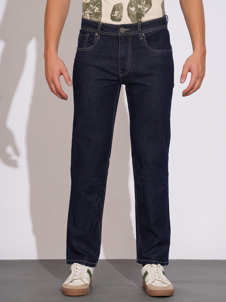 Raw Blue Boot Cut Fit Denims for Men by Being Human Clothing