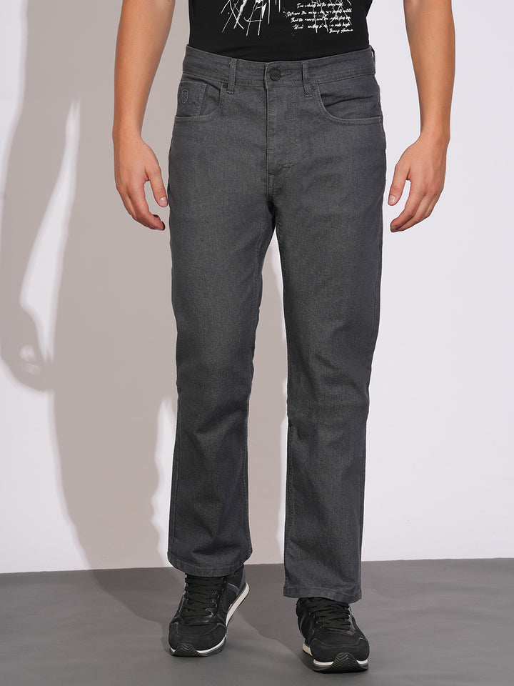 Raw Grey Boot Cut Fit Denims for Men by Being Human Clothing