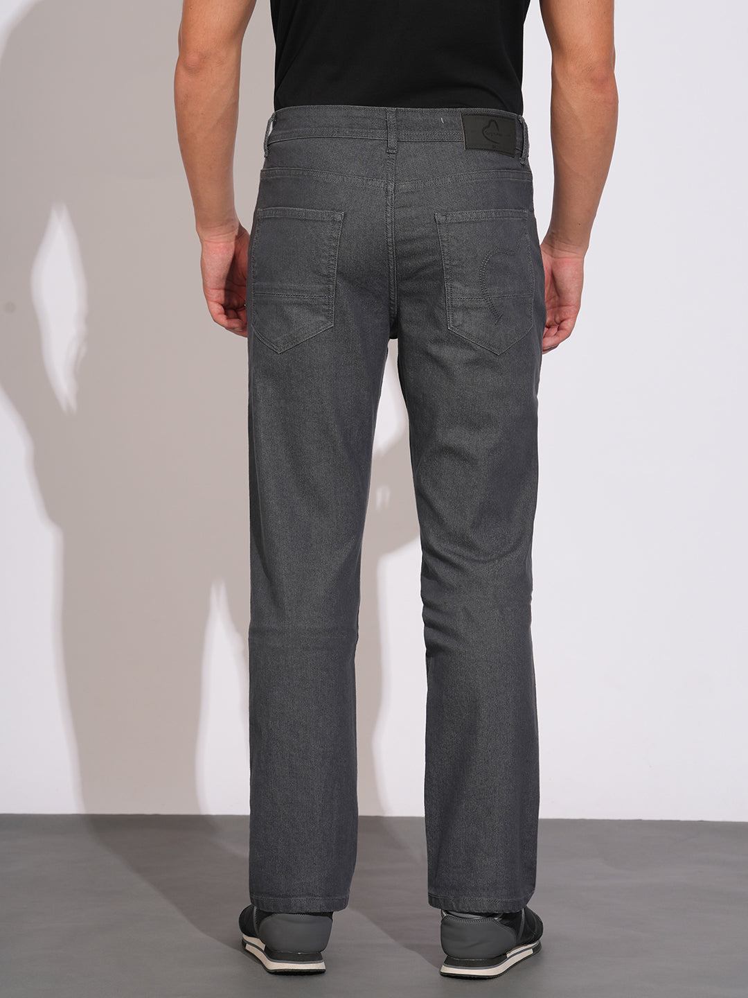 Raw Grey Boot Cut Fit Denims for Men by Being Human Clothing