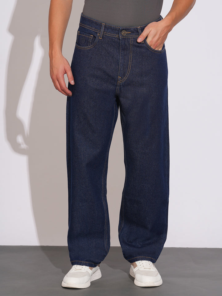 Blue Anti Fit Denims for Men by Being Human Clothing