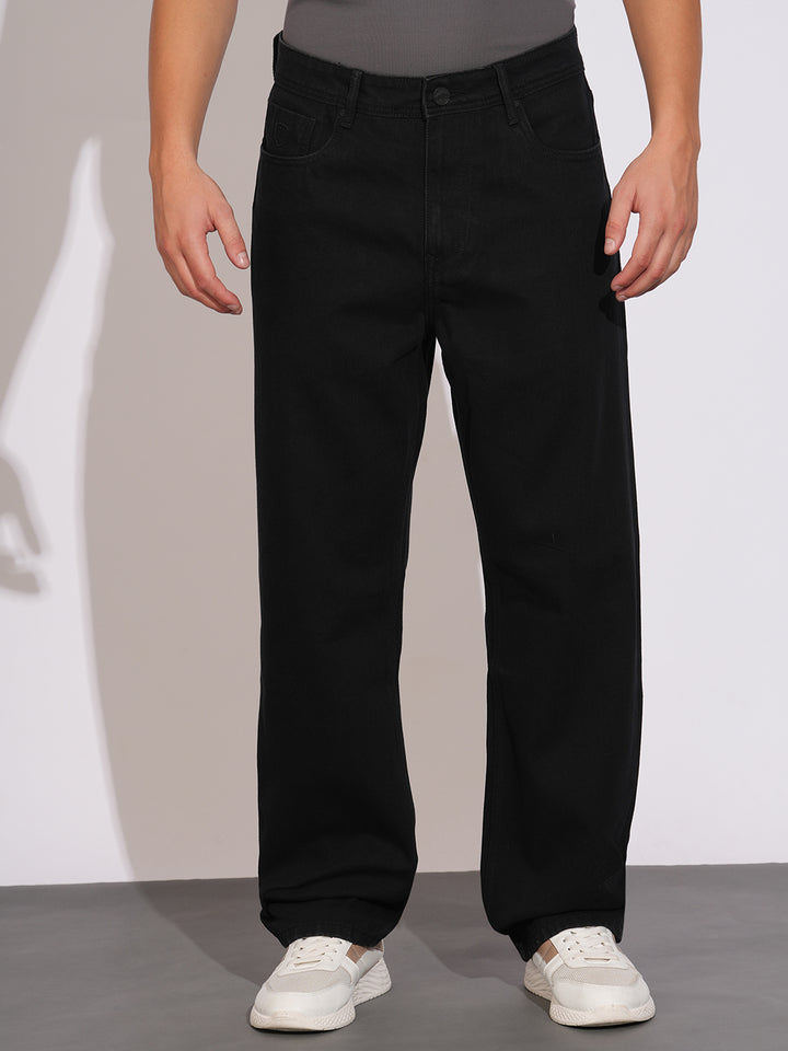 Black Radon-Anti Fit Denims for Men by Being Human Clothing