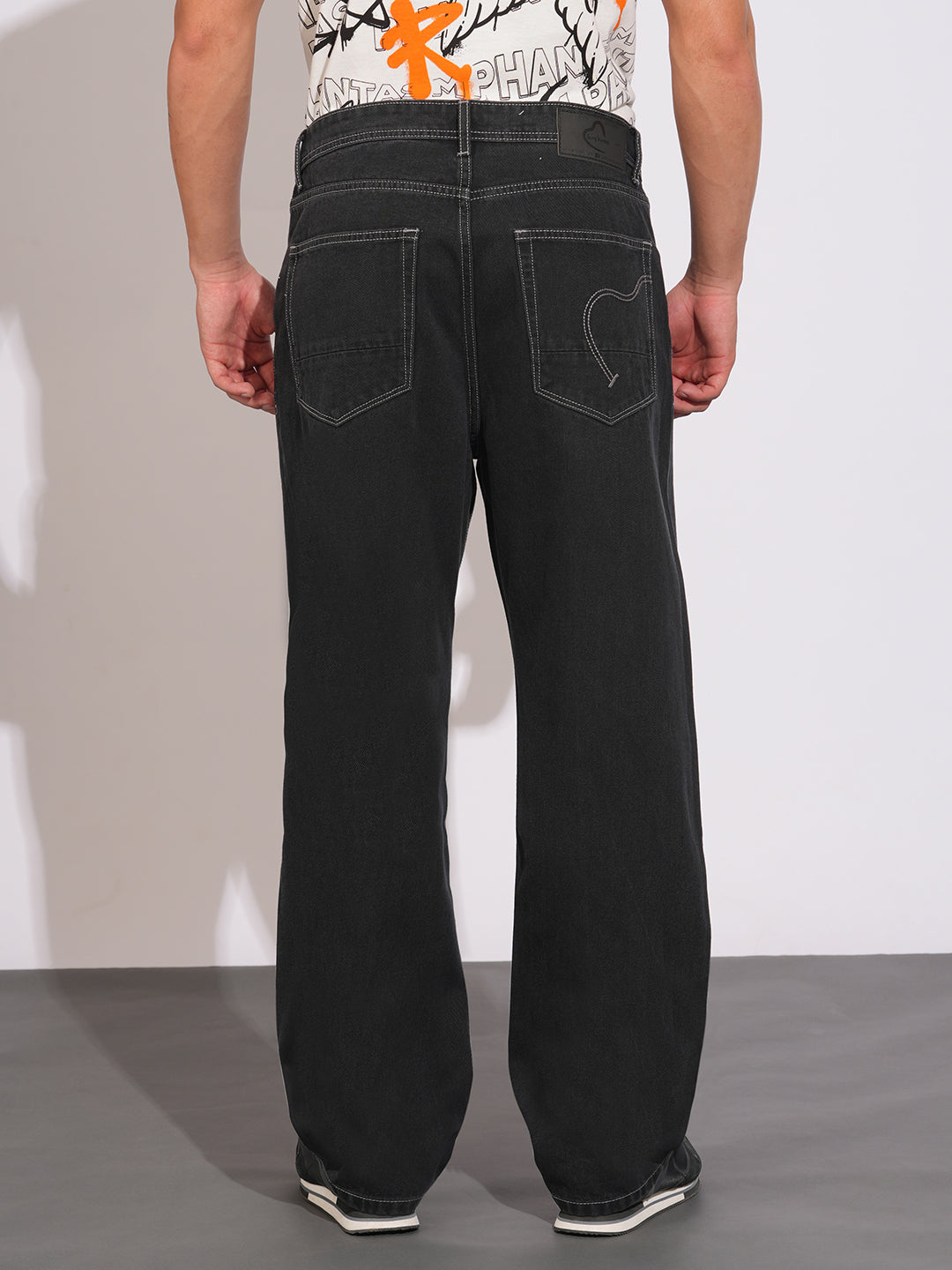 Black Tone Anti Fit Denims for Men by Being Human Clothing