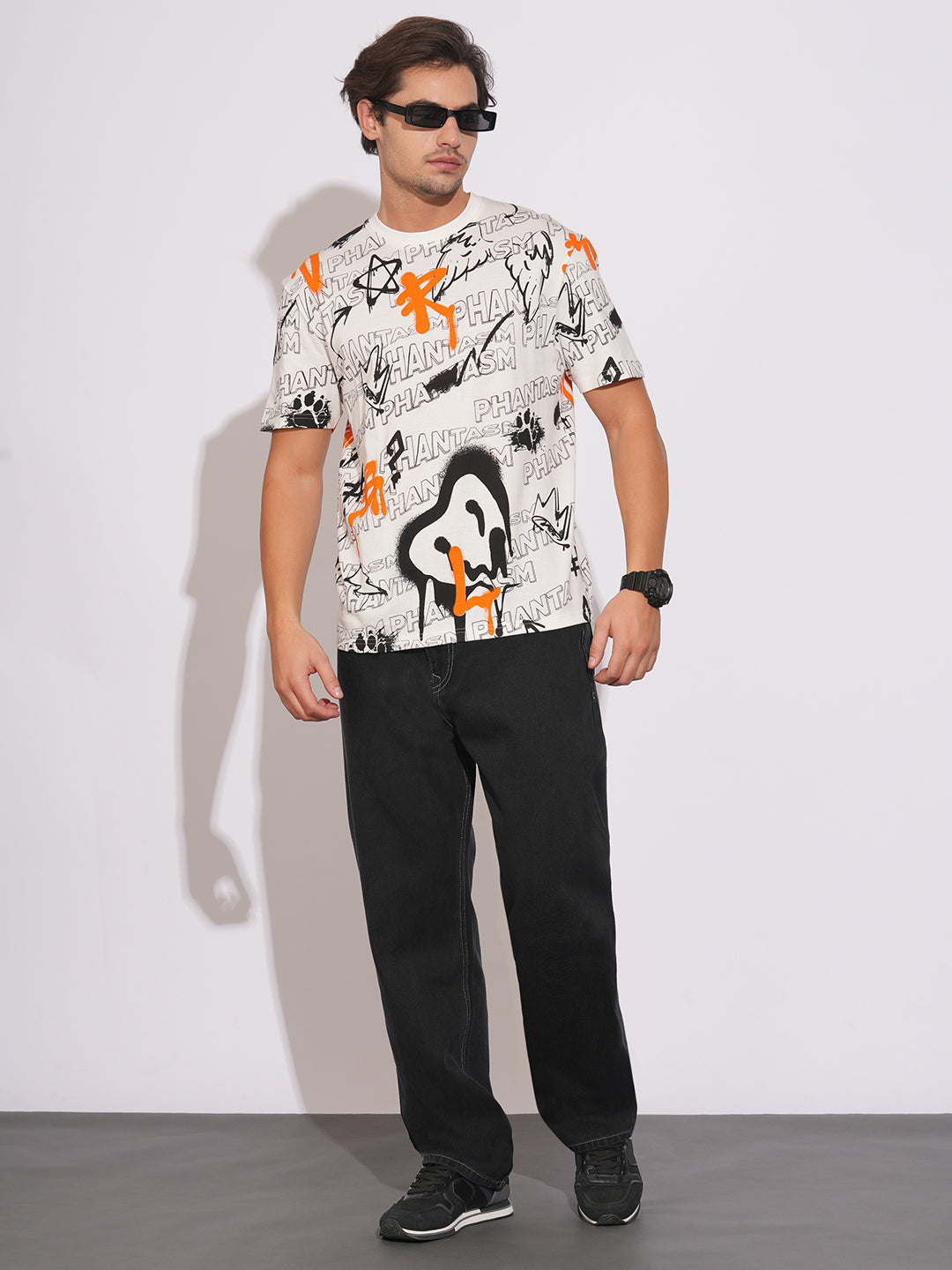 Black Tone Anti Fit Denims for Men by Being Human Clothing