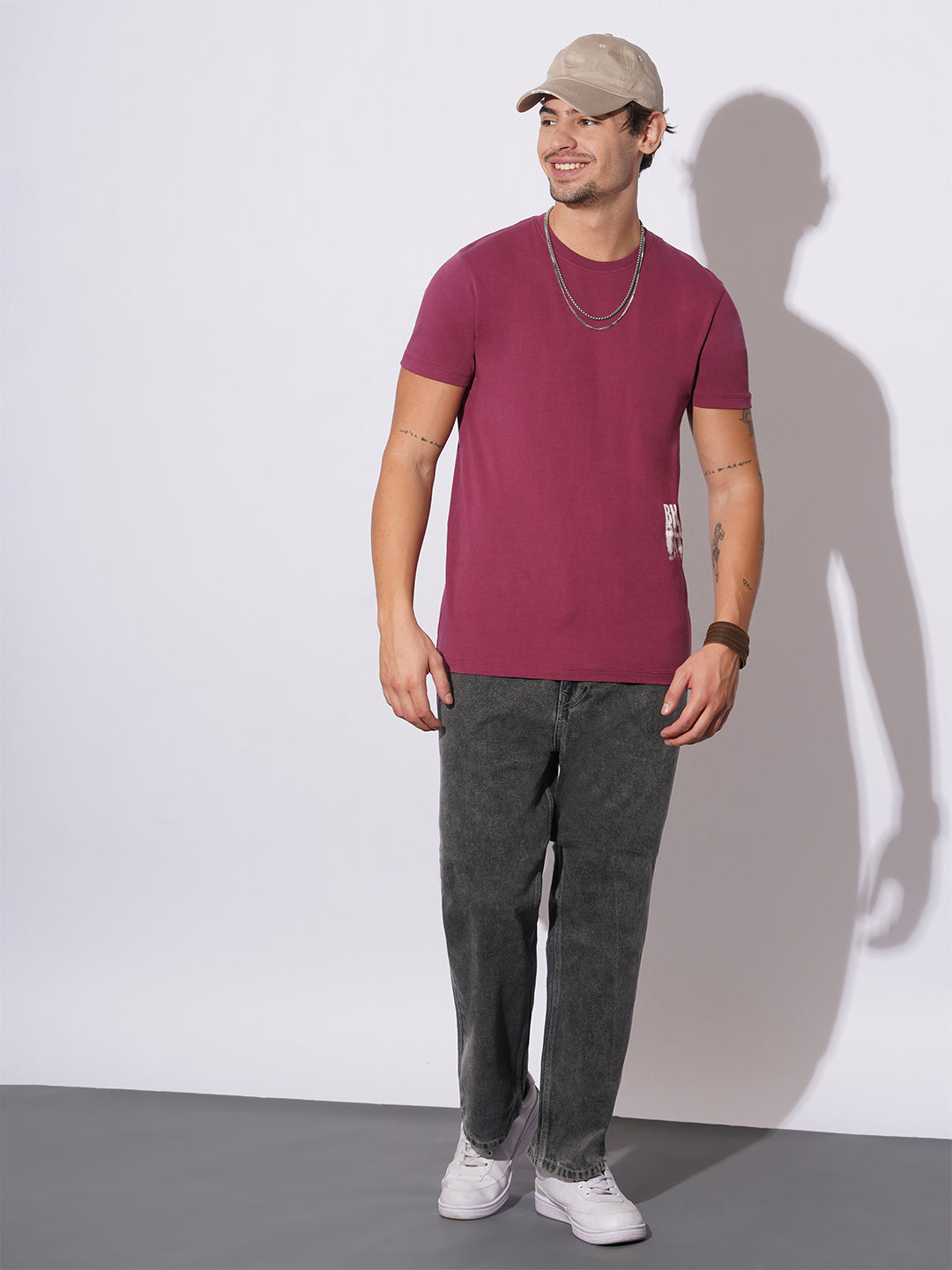 Grey Tone Anti Fit Jeans for Men by Being Human Clothing