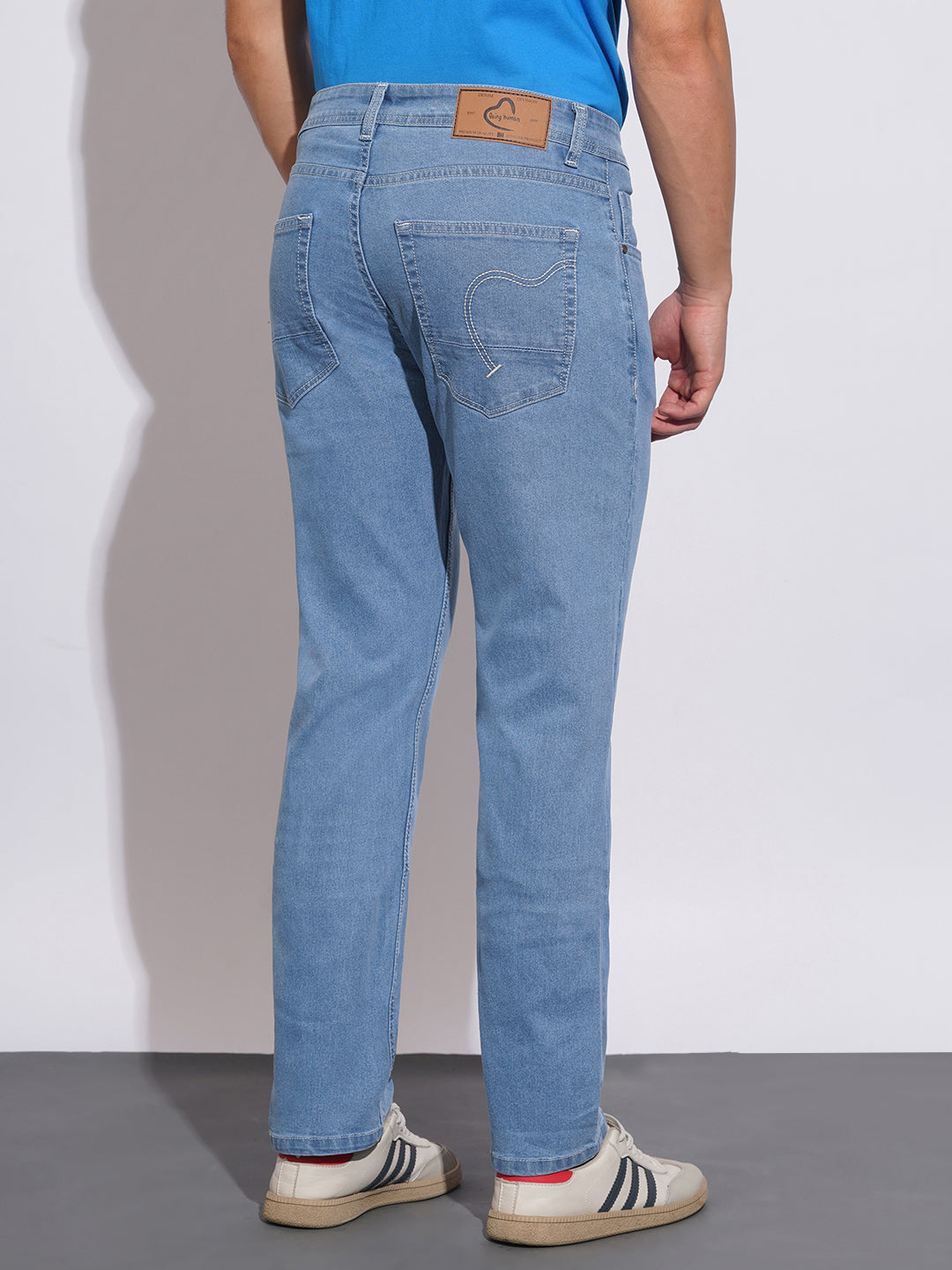 Light Tone Straight Fit Jeans for Men by Being Human Clothing