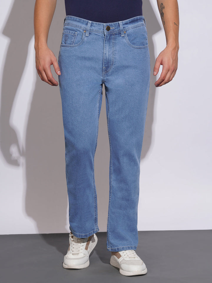 Blue Berylium-Bootcut Fit Denims for Men by Being Human Clothing