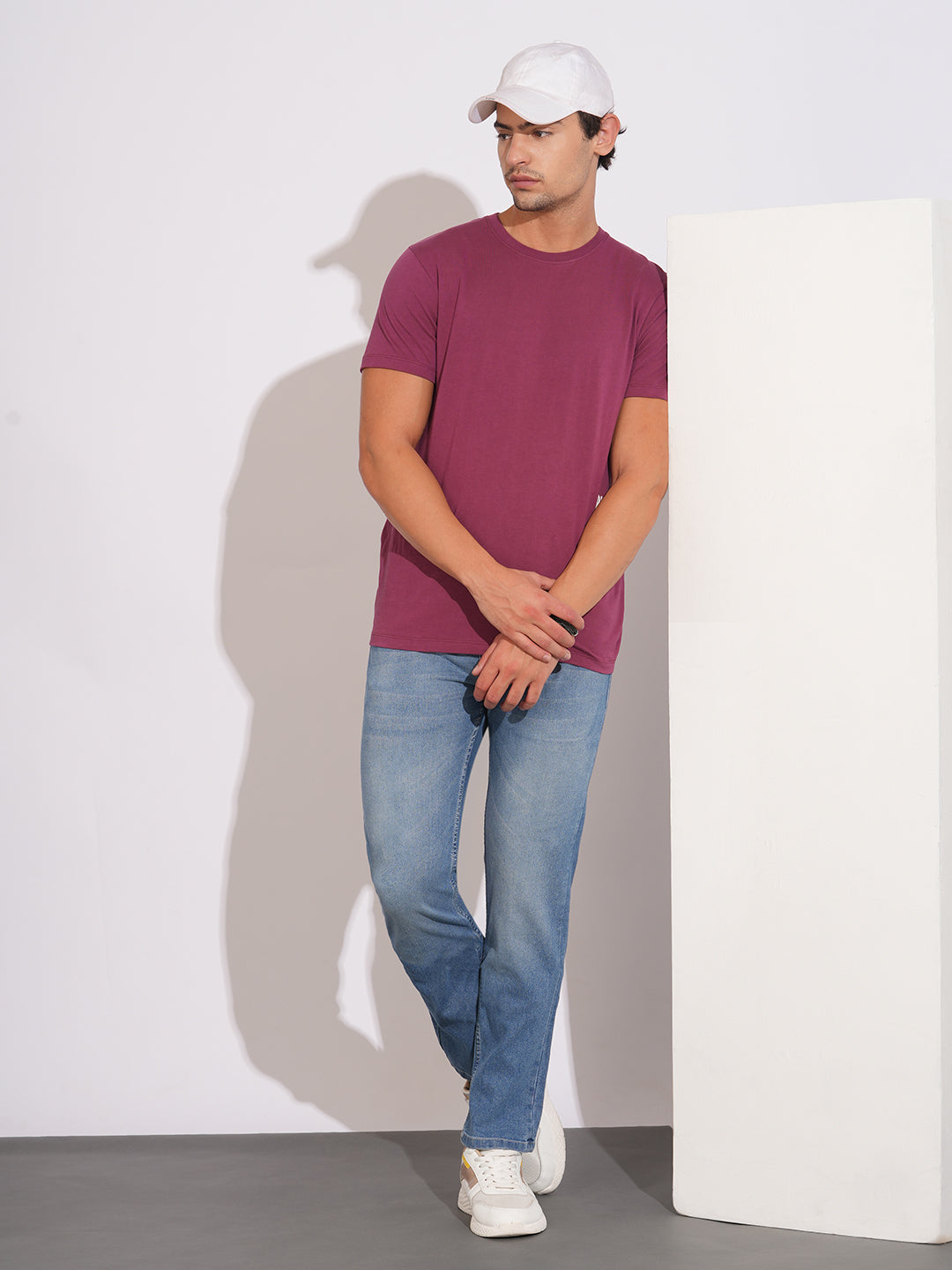 Mid Tone Straight Fit Denims for Men by Being Human Clothing