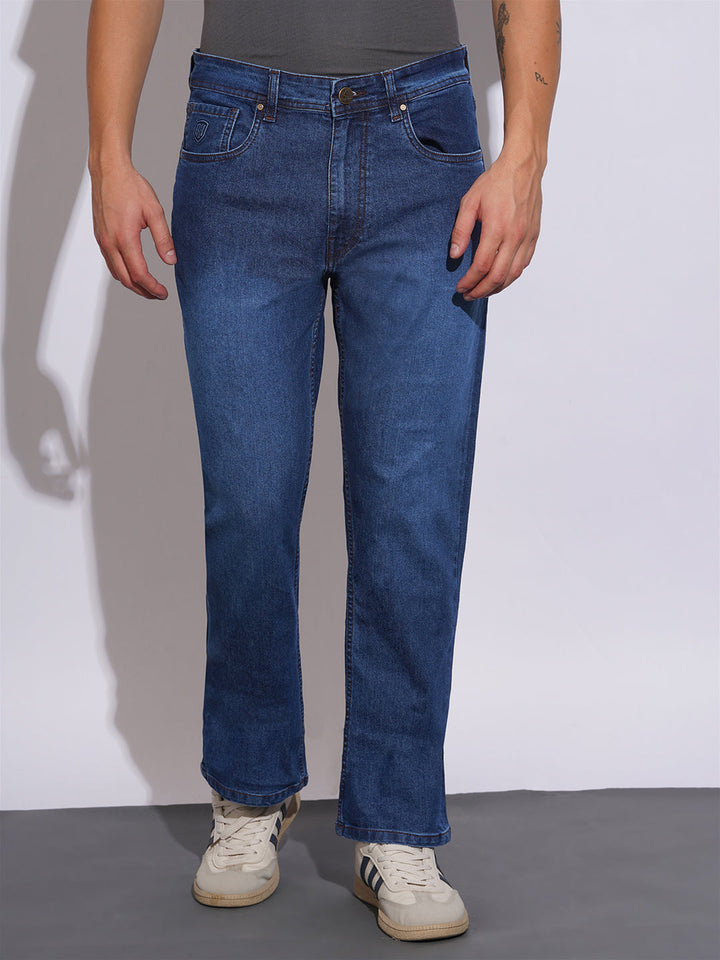 Blue Berylium-Bootcut Fit Denims for Men by Being Human Clothing