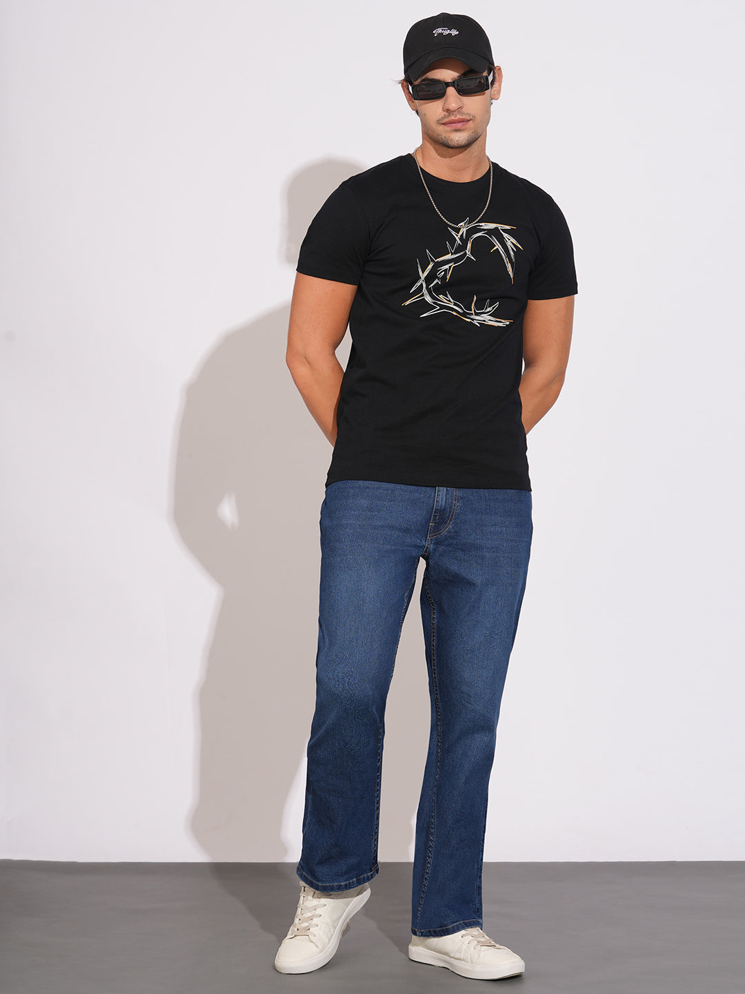 Mid Tone Boot Cut Fit Denims for Men by Being Human Clothing