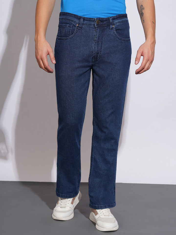 Blue Berylium-Bootcut Fit Denims for Men by Being Human Clothing