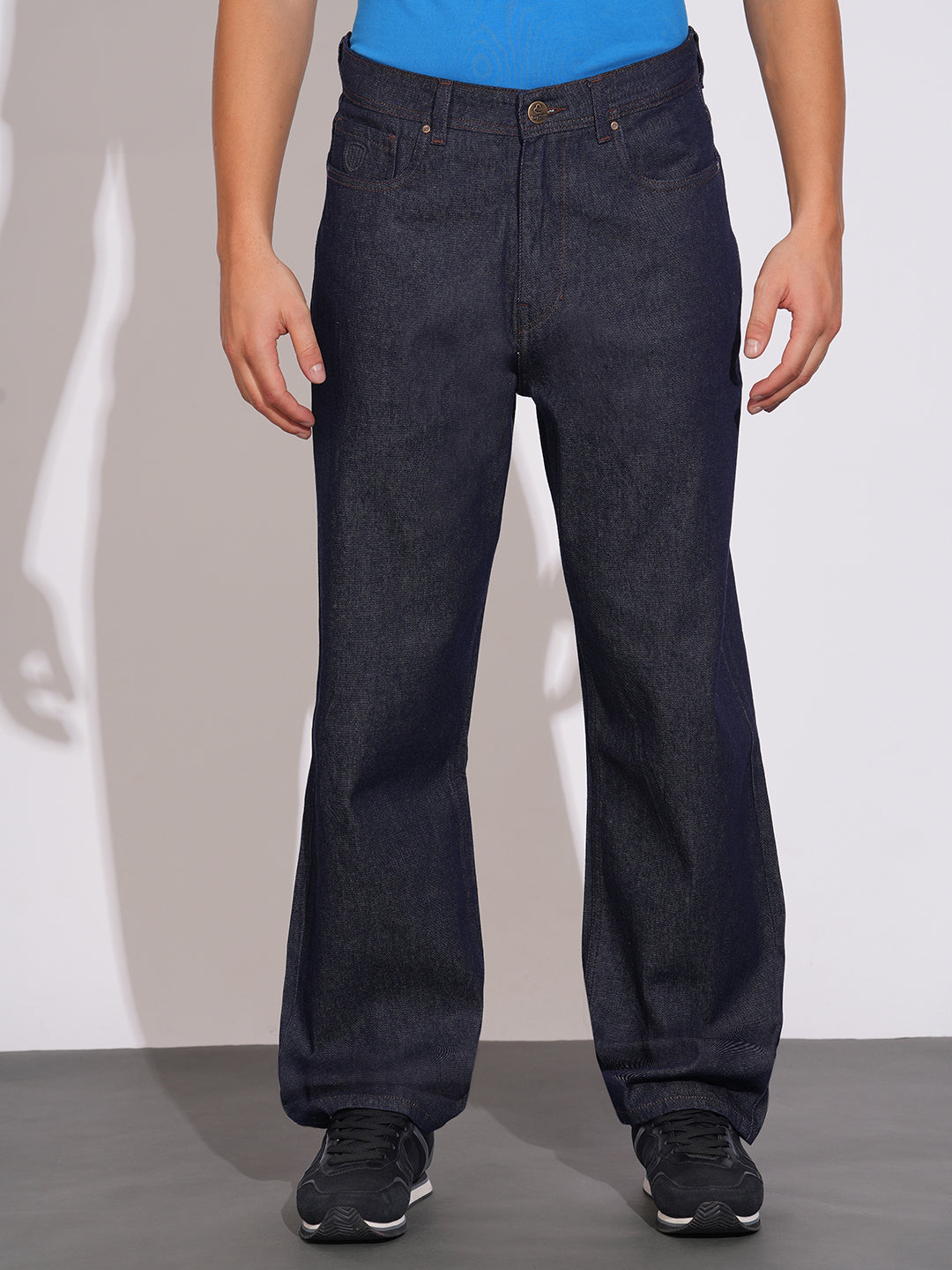 Raw Blue Anti Fit Denims for Men by Being Human Clothing