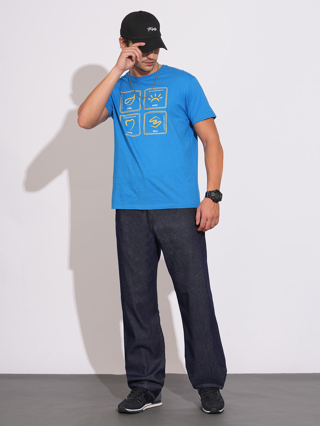 Raw Blue Anti Fit Denims for Men by Being Human Clothing