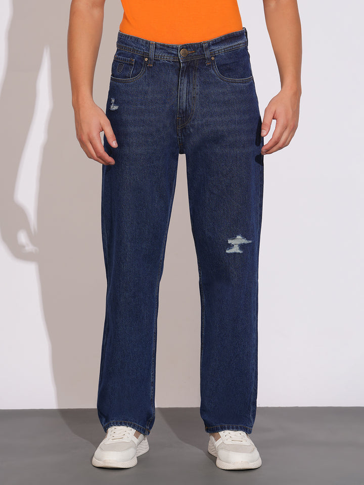 Mid Tone Anti Fit Denims for Men by Being Human Clothing