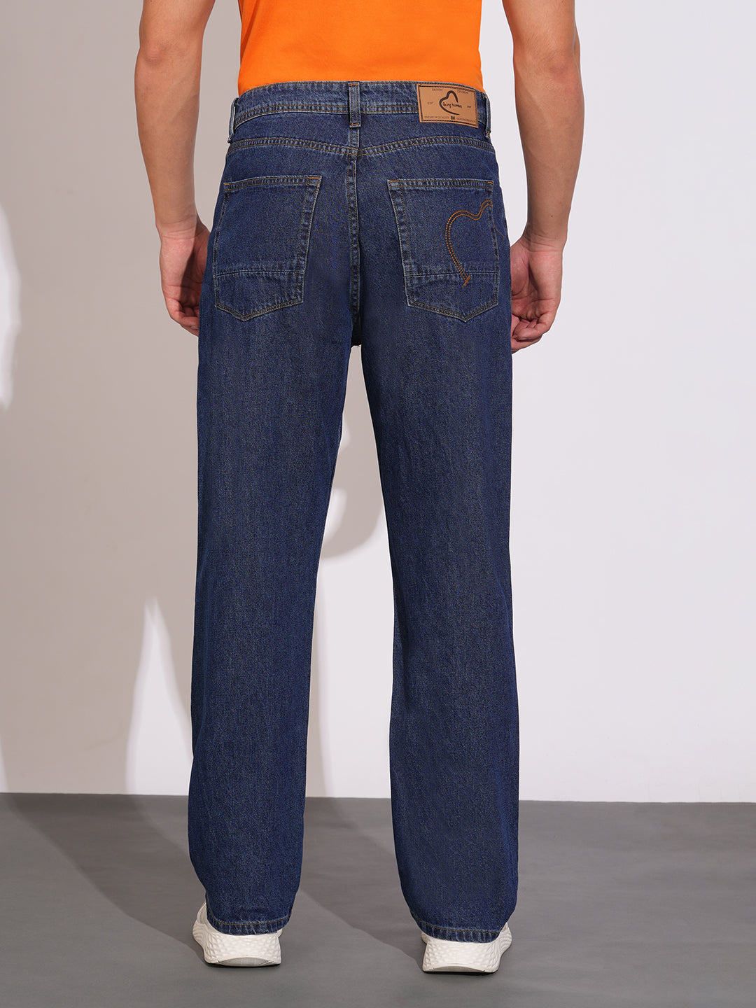 Mid Tone Anti Fit Denims for Men by Being Human Clothing