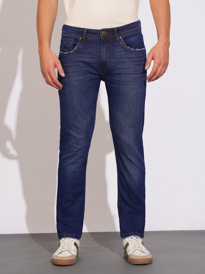 Dark Tone Slim Fit Denims for Men by Being Human Clothing