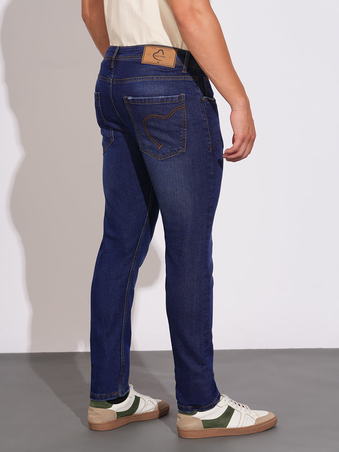 Dark Tone Slim Fit Denims for Men by Being Human Clothing