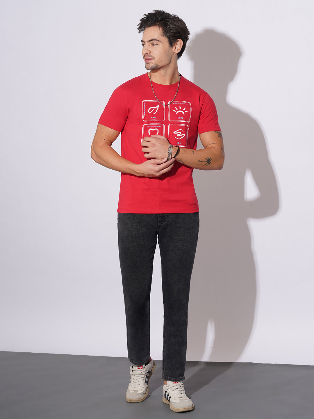 Carbon Black Slim Fit Jeans for Men by Being Human Clothing