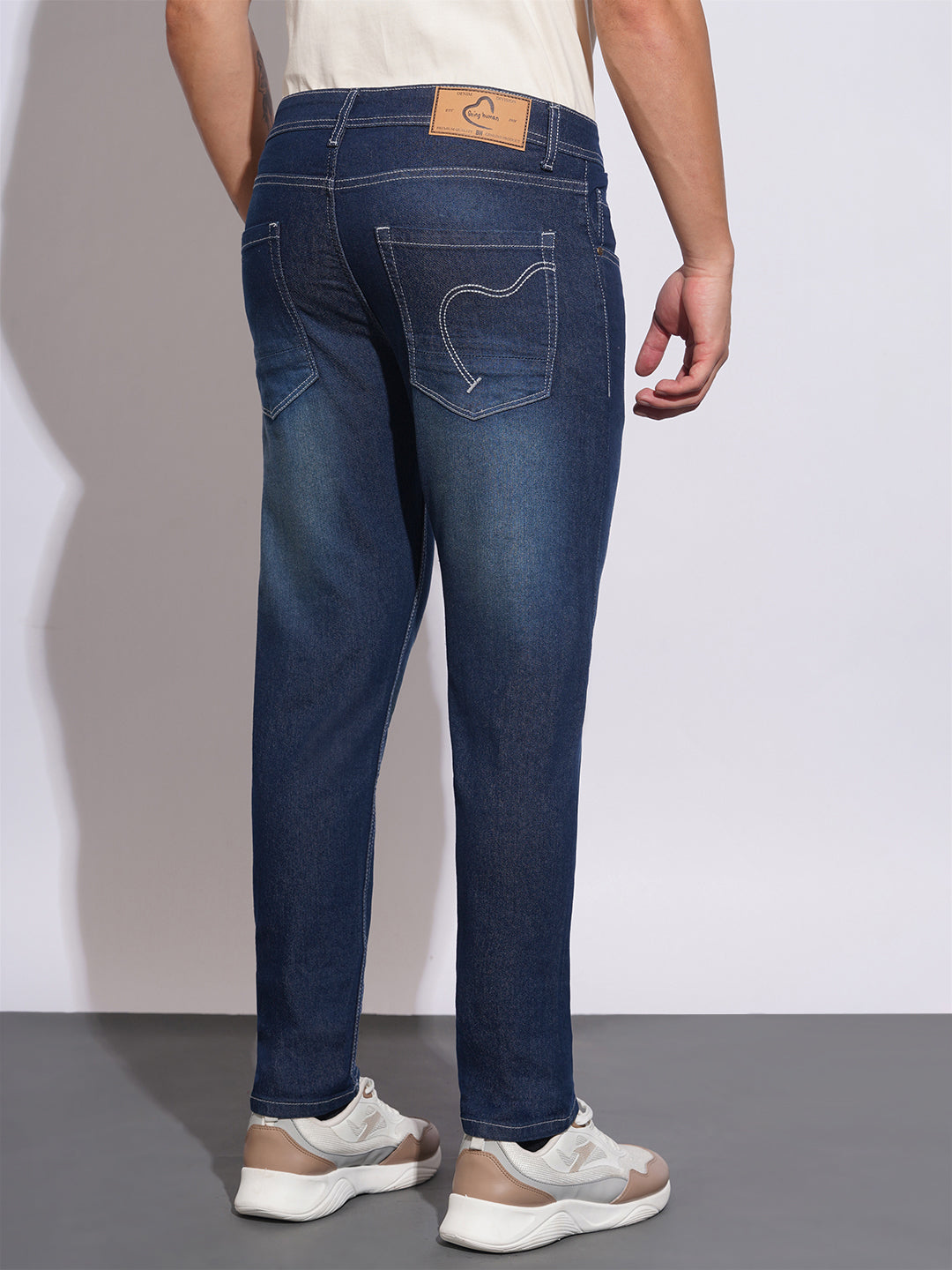 Dark Tone Slim Fit Jeans for Men by Being Human Clothing