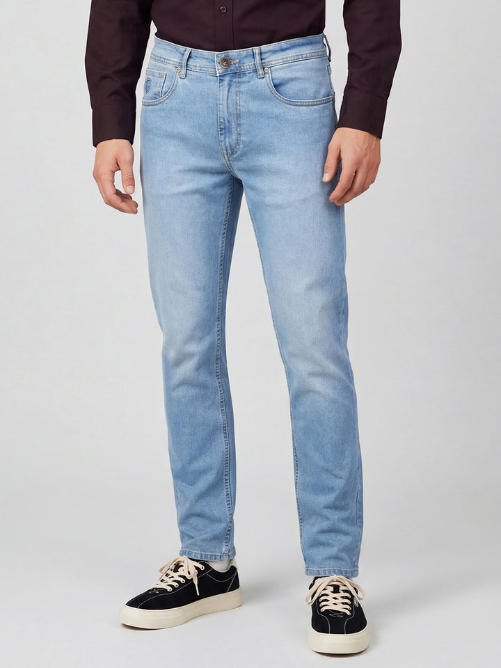 Blue Relaxed Straight Fit  Men's Jeans