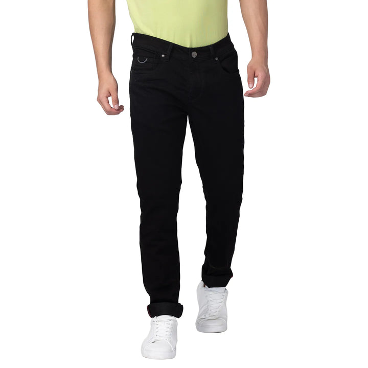 Black Slim Fit Denim for Men