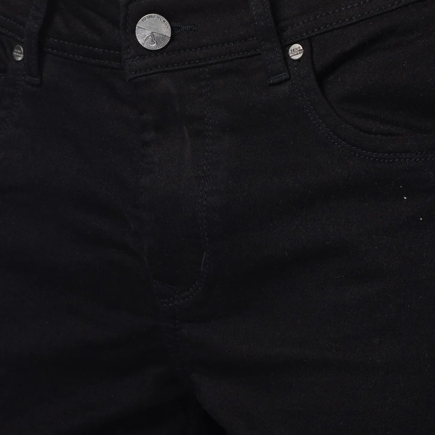 Being Human Clothing Men Slim Fit Denim-Black Tone