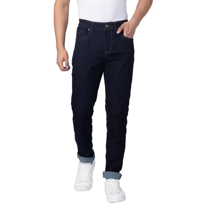 Blue Slim Straight Fit Men's Denims by Being Human Clothing