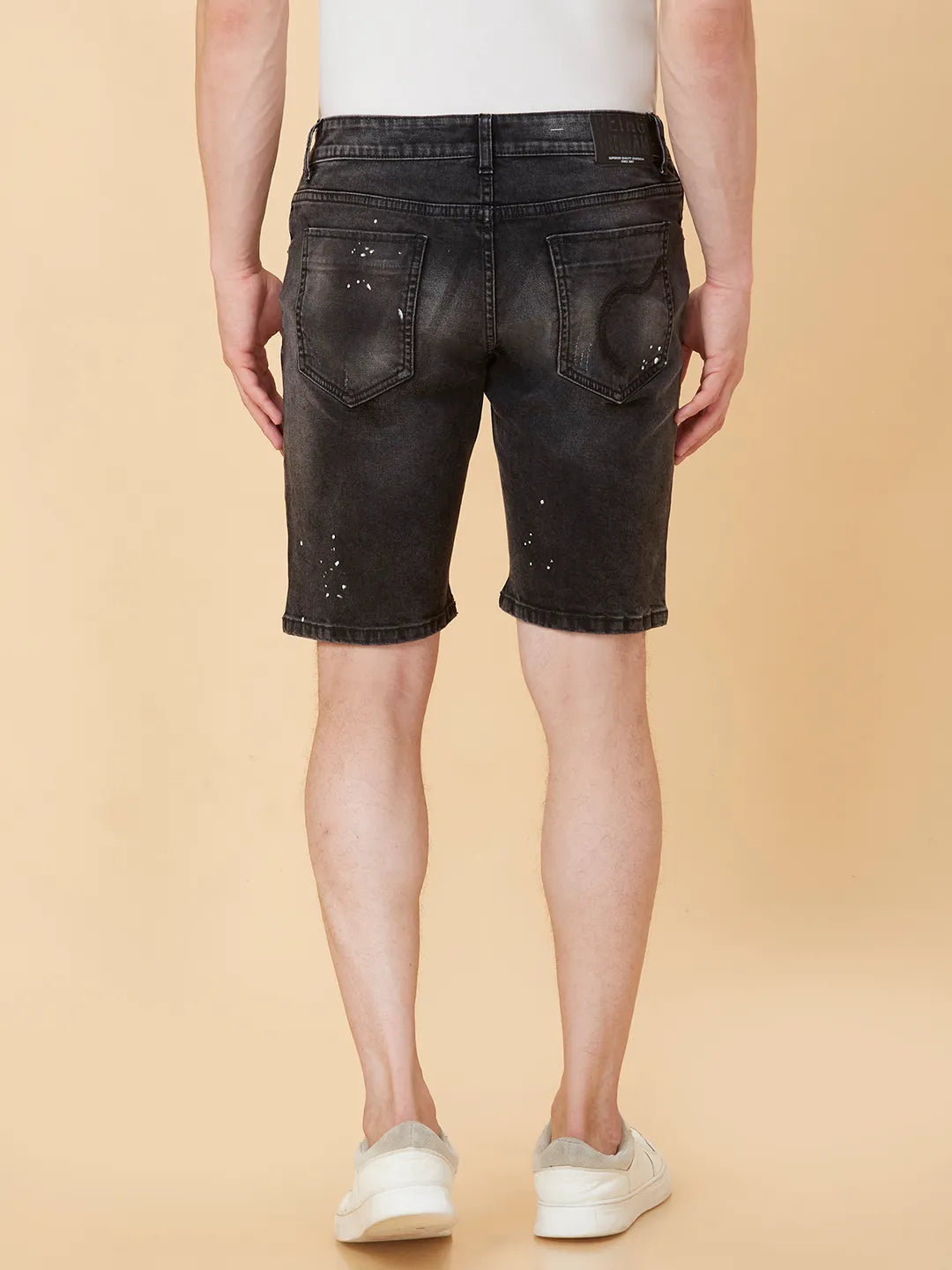 Being Human Clothing Men Shorts Fit Shorts-Black Tone